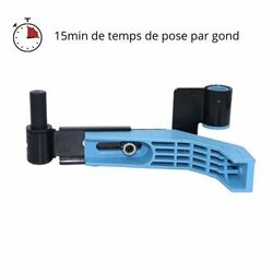 Déport universel de gond de volet à rupture de pont thermique avec réglage de 130 à 190 mm