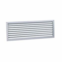 Grille ext. Alu lame V pas de 24,4 mm